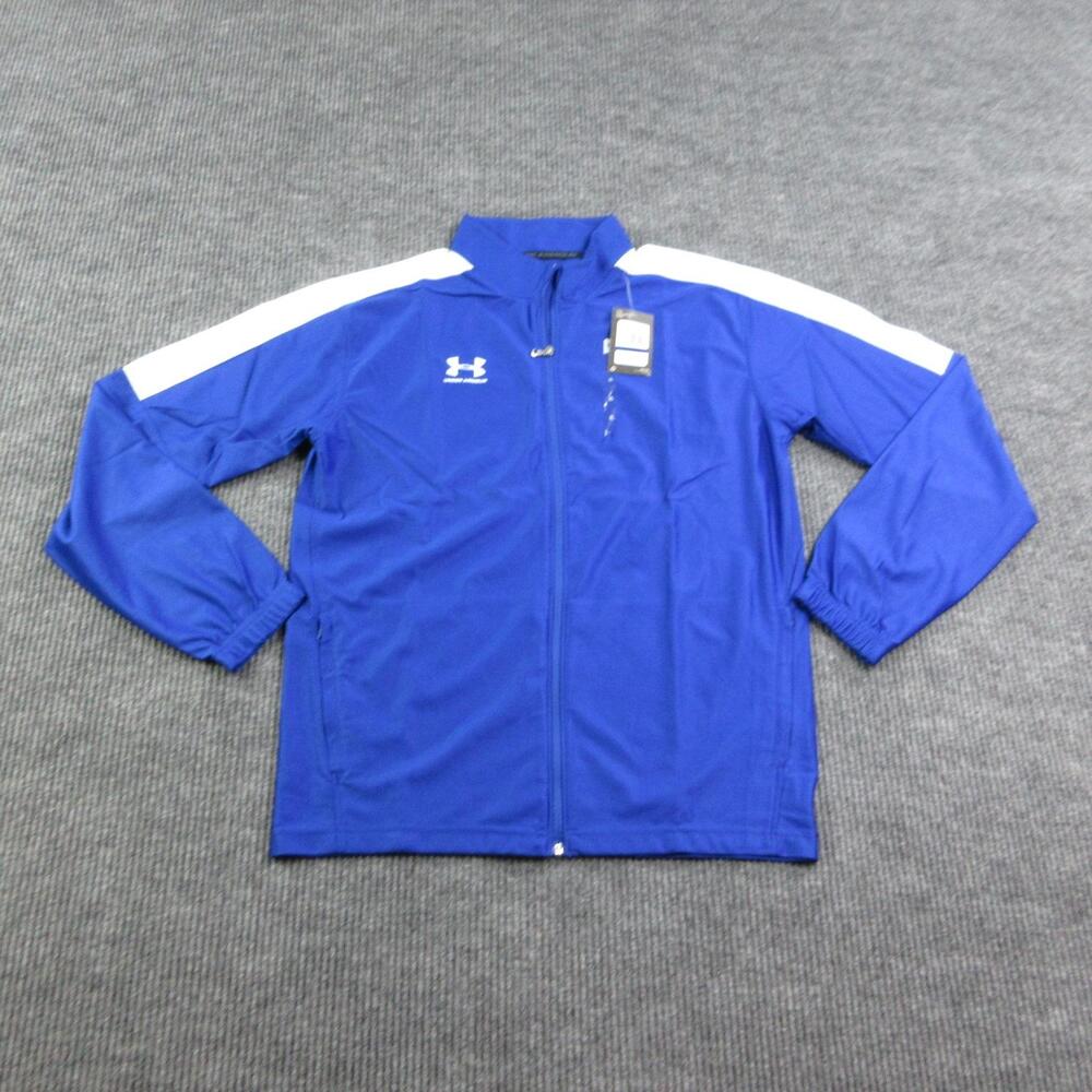 Under Armour Jacket Mens XL Blue Track Jacket Full Zip Athletic Training NWT
